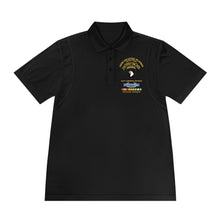 Load image into Gallery viewer, Men's Sport Polo Shirt - Army - 58th Infantry Platoon - Scout Dog - w CIB - VN SVC X 300