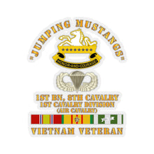 Load image into Gallery viewer, Kiss-Cut Stickers - Army - Jumping Mustangs w DUI - ABN Basic - 1st Bn 8th Cav w VN