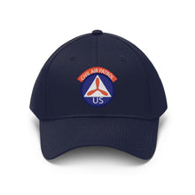 Load image into Gallery viewer, Twill Hat - CAP - Civil Air Patrol Insignia - Hat - Direct to Garment (DTG) - Printed