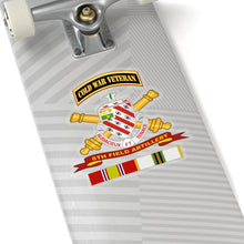 Load image into Gallery viewer, Kiss-Cut Stickers - Army - 8th Field Artillery w Br - Ribbon COLD WAR Vet Tab