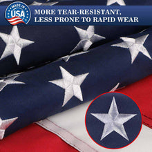 Load image into Gallery viewer, US Flag with Embroidered Stars (Made in the USA)