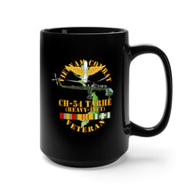 Load image into Gallery viewer, Black Mug 15oz - Army - Vietnam Combat Vet - CH-54 Tarhe w VN SVC X 300