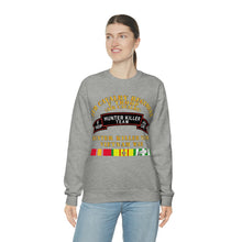 Load image into Gallery viewer, Unisex Heavy Blend Crewneck Sweatshirt - Army - F Troop, 4th Cavalry, Hunter Killer Team, Vietnam War with Vietnam Service Ribbons