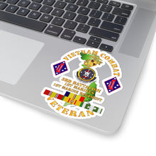 Load image into Gallery viewer, Kiss-Cut Stickers - USMC - Vietnam Combat Vet w 3rd Bn - 1st Marines - 1st Marine Regt w CAR VN SVC