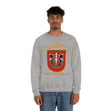 Load image into Gallery viewer, Unisex Heavy Blend Crewneck Sweatshirt - Army - 7th Special Forces Group W Flash - Fbnc