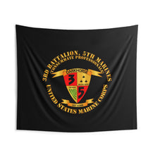 Load image into Gallery viewer, Indoor Wall Tapestries - USMC - 3rd Battalion, 5th Marines - Dark Horse