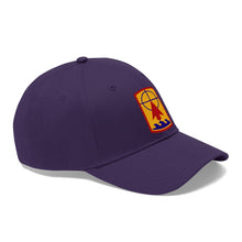Load image into Gallery viewer, Unisex Twill Hat - 57th Artillery Brigade - Shoulder Sleeve Insignia (SSI) without Text - Direct to Garment (DTG) Printed