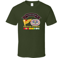 Load image into Gallery viewer, Army - 11th Pathfinder Detachment - Vietnam Veteran With Airborne Badge Combat Star Pathfinder Badge T Shirt - Classic