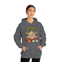Load image into Gallery viewer, Unisex Heavy Blend Hooded Sweatshirt - Army - 8th Field Artillery w Br - Ribbon COLD WAR Vet Tab