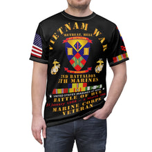 Load image into Gallery viewer, Unisex AOP Tee - USMC - Vietnam War Veteran - 2nd Battalion, 5th Marines - Battle of Hue - 31 Jan 1968 – 2 Mar 1968 - w CAR VN SVC