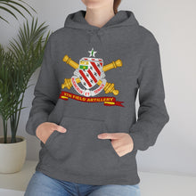 Load image into Gallery viewer, Unisex Heavy Blend Hooded Sweatshirt - Army - 8th Field Artillery w Br - Ribbon
