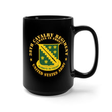 Load image into Gallery viewer, Black Mug 15oz - Army - 38th Cavalry Regiment - Always in Front - DUI X 300