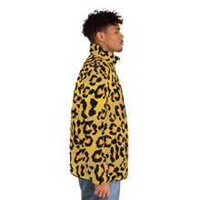 Load image into Gallery viewer, Men's Puffer Jacket (AOP) - Leopard Spots