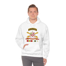 Load image into Gallery viewer, Unisex Heavy Blend Hooded Sweatshirt - Army - 8th Field Artillery w Br - Ribbon COLD WAR Vet Tab