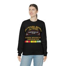Load image into Gallery viewer, Unisex Heavy Blend Crewneck Sweatshirt - Army - F Troop, 4th Cavalry, Hunter Killer Team, Vietnam War with Vietnam Service Ribbons