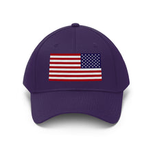 Load image into Gallery viewer, Unisex Twill Hat - United States Flag Hat - Direct to Garment (DTG) - Printed