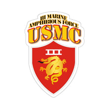 Load image into Gallery viewer, Kiss-Cut Stickers - USMC - III Marine Amphibious Force - MAF