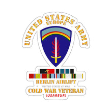 Load image into Gallery viewer, Kiss-Cut Stickers - Army - US Army Europe - Berlin Airlift w COLD EXP Occp Airplane Svc