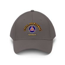 Load image into Gallery viewer, Twill Hat - CAP - Civil Air Patrol Veteran - Hat - Direct to Garment (DTG) - Printed