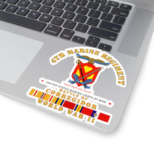 Load image into Gallery viewer, Kiss-Cut Stickers - USMC - 4th Marine Regiment - Battle of Corregidor - WWII w PAC SVC