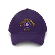 Load image into Gallery viewer, Twill Hat - CAP - Civil Air Patrol Veteran - Hat - Direct to Garment (DTG) - Printed