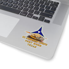 Load image into Gallery viewer, Kiss-Cut Stickers - Army - III Armored Corps - M1A1 - M2 Bradely Firing - Fort Hood Texas X 300