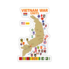 Load image into Gallery viewer, Kiss-Cut Stickers - Map - Vietnam Units - 3 wo DS