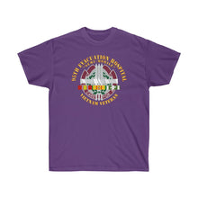 Load image into Gallery viewer, Unisex Ultra Cotton Tee - 95th Evacuation Hospital with SVC Ribbon - Vietnam - Front/Back