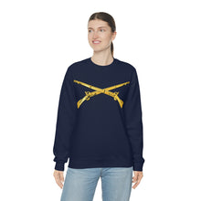 Load image into Gallery viewer, Unisex Heavy Blend Crewneck Sweatshirt - Army - Infantry Branch - Crossed Rifles