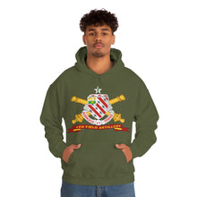 Load image into Gallery viewer, Unisex Heavy Blend Hooded Sweatshirt - Army - 8th Field Artillery w Br - Ribbon