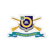 Load image into Gallery viewer, Kiss-Cut Stickers - Army - 41st Infantry Regiment w Br - Ribbon X 300