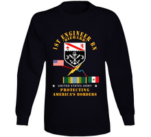 Load image into Gallery viewer, Army - Faithful Patriot - 1st Engineer Bn - Protecting Boder W Afsm Svc Long Sleeve