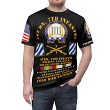 Load image into Gallery viewer, All Over Printing (AOP) - Army - 1st Battalion, 7th Infantry Regiment, 3rd Infantry Division, Aschaffenburg , Germany, with Cold War Service Ribbons