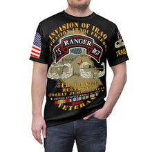 Load image into Gallery viewer, All Over Printing - Army - 75th Ranger Regiment - Iraq Invasion 2003 - Operation Iraqi Freedom with Iraq War Service Ribbons