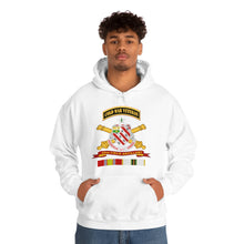 Load image into Gallery viewer, Unisex Heavy Blend Hooded Sweatshirt - Army - 8th Field Artillery w Br - Ribbon COLD WAR Vet Tab