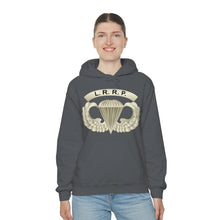 Load image into Gallery viewer, Unisex Heavy Blend Hooded Sweatshirt - Army - LRRP - Basic Airborne Badge w LRRP Tab X 300
