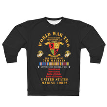 Load image into Gallery viewer, AOP Unisex Sweatshirt - USMC - WWII - 3rd Bn, 5th Marines - w PAC SVC