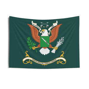 Indoor Wall Tapestries - 10th Special Forces Group - Regimental Colors Tapestry