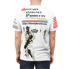 Load image into Gallery viewer, Unisex Cut & Sew Tee (AOP) - Military Insignia Products Brand Shirt