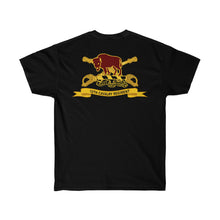 Load image into Gallery viewer, Unisex Ultra Cotton Tee - Army - 10th Cavalry Regiment w Br - Ribbon - Back Print