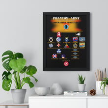 Load image into Gallery viewer, Premium Framed Vertical Poster - Phantom Army (Ghost Army) - Operation Fortitude - World War II