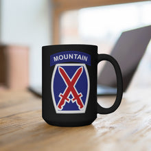 Load image into Gallery viewer, Black Mug 15oz - Army - 10th Mountain Division wo Txt