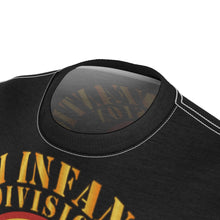 Load image into Gallery viewer, Unisex AOP Cut & Sew Tee - 66th Infantry Div - Black Panther Div - WWII w SS Leopoldville w EU SVC - SSG Donald G Meyers