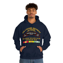 Load image into Gallery viewer, Unisex Heavy Blend Hooded Sweatshirt - Army - F Troop 4th Cav - Hunter Killer w Vietnam War SVC