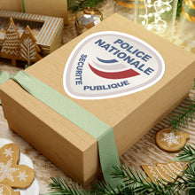 Load image into Gallery viewer, Kiss-Cut Stickers - Police Nationale France Police Patch Blanc
