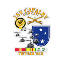 Load image into Gallery viewer, Kiss-Cut Stickers - Army - 1st Cavalry (Air-Cav) - 23rd Infantry Division w SVC