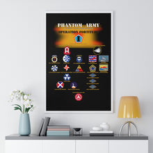 Load image into Gallery viewer, Premium Framed Vertical Poster - Phantom Army (Ghost Army) - Operation Fortitude - World War II