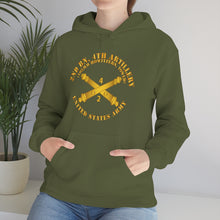Load image into Gallery viewer, Unisex Heavy Blend™ Hooded Sweatshirt - Army - 2nd Bn 4th Field Artillery Regt - 105mm w Arty Br