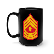 Load image into Gallery viewer, Black Mug 15oz - USMC - First Sergeant wo Txt X 300