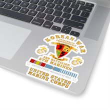 Load image into Gallery viewer, Kiss-Cut Stickers - USMC - Korean War - 3rd Bn, 5th Marines w KOREA SVC